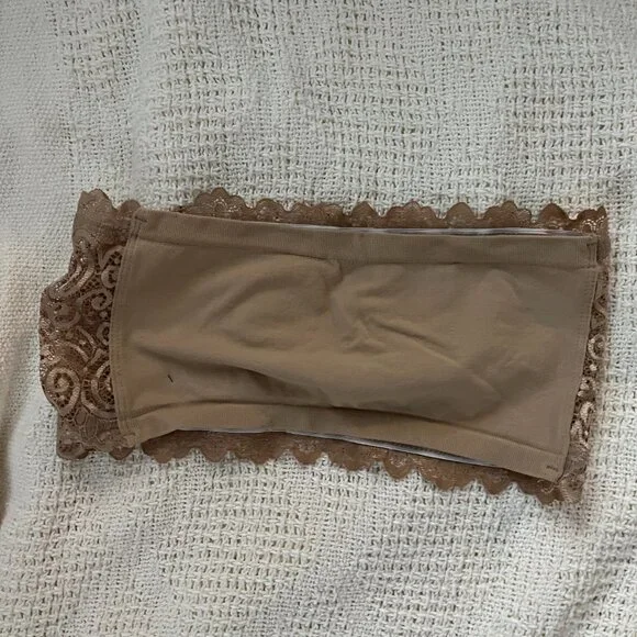 Free People Tan Lace Bandeau Bra - Picture 4 of 5